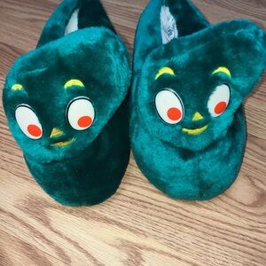 Vintage 1984 Gumby slippers 
Size L (9-10)